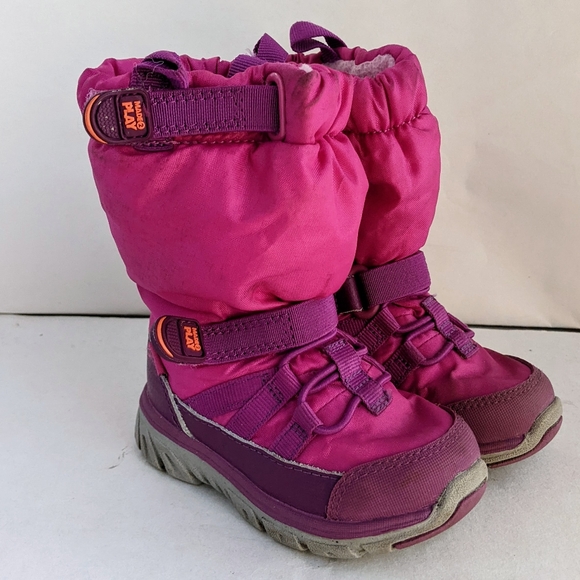 Stride Rite Shoes Stride Rite Winter Boots Girls Toddler Infant Sz 45 Pink Pull On Poshmark